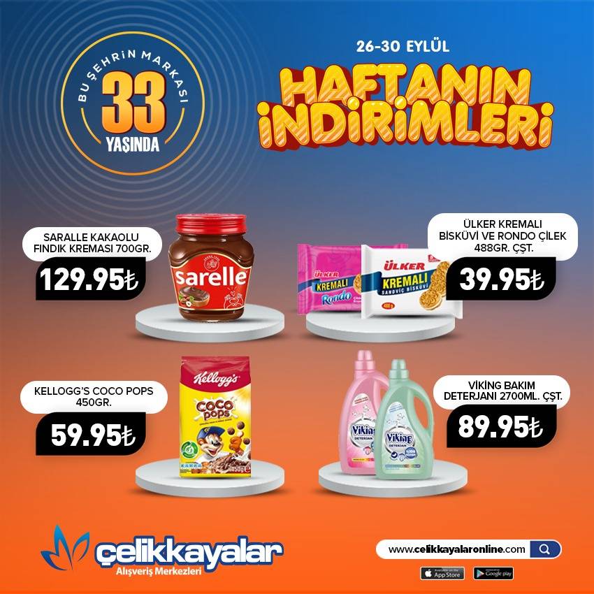 Çelikkayalar market, merakla beklenen indirim listesini duyurdu 14